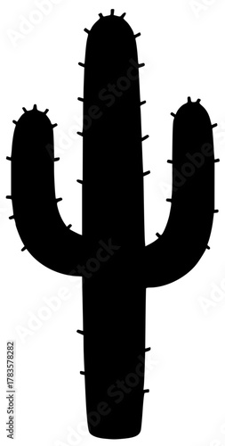 cactus vector illustration silhouette