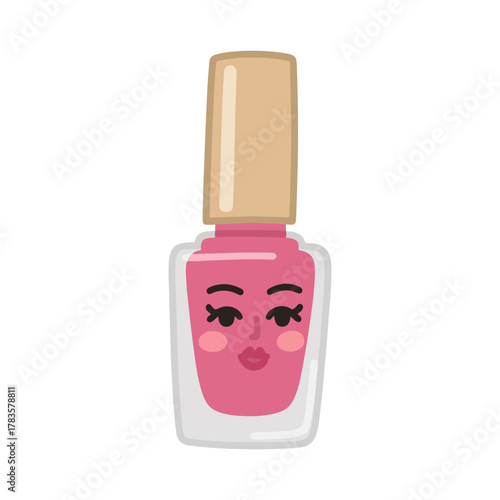 nail polish vector illustration design