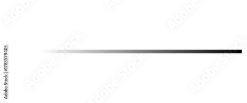 Fotografie Black horizontal gradient line