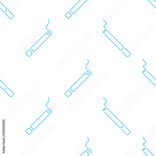 cigarette seamless pattern isolated on transparent background.