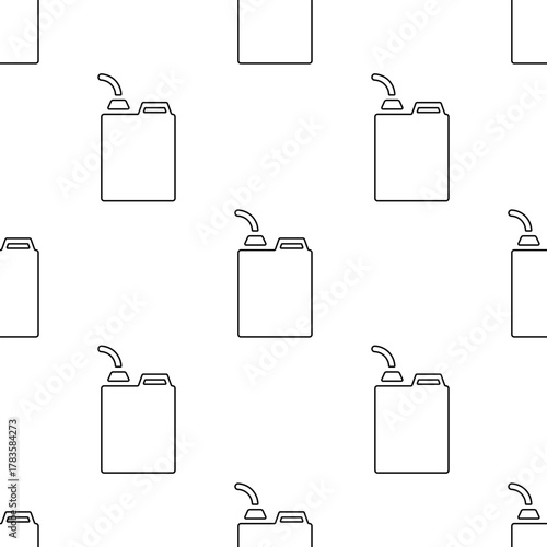 canister seamless pattern isolated on transparent background.