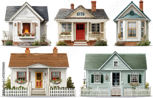 Wholesome Neighborhood Charm: A Collection of Five Enchanting Neo-Traditional Homes