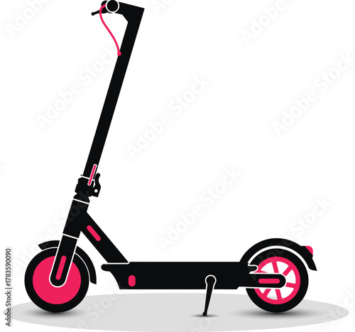 Bicycle parking sign and forklift truck vector illustration icon