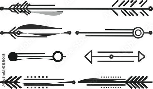 Astral Arrows: A Cosmic Journey of Abstract Design