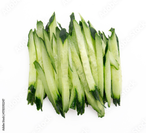 Fresh Cucumber Strips - Raw Vegetable for Salad and Cooking