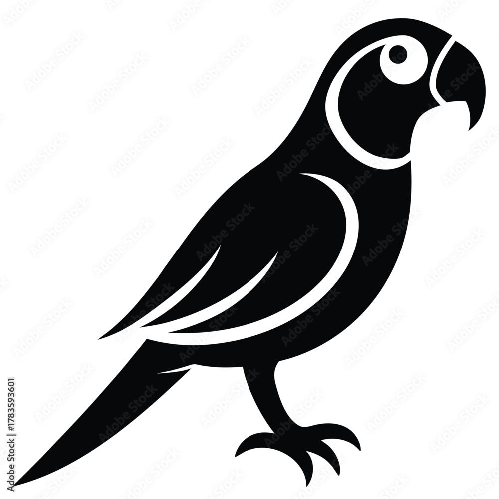 Fototapeta premium parrot vector icon