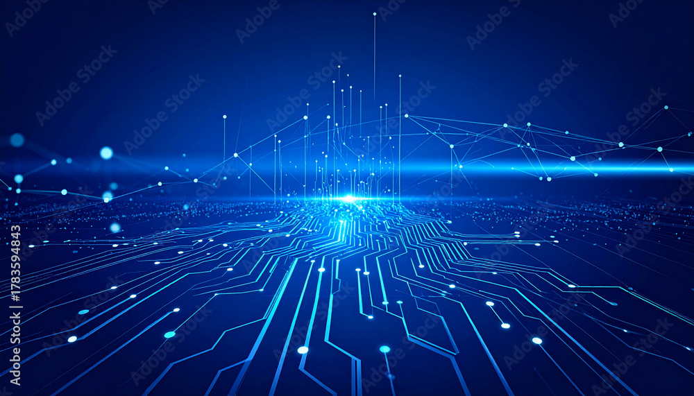 Obraz premium Abstract Technology Network
