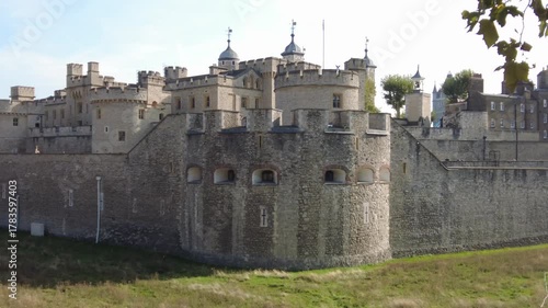Historic Tower of London on a Bright Day
