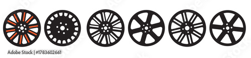 car rim icon vector illustration