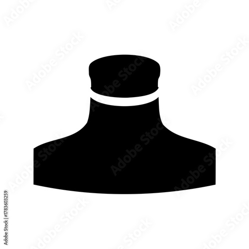 silhouette of a choker