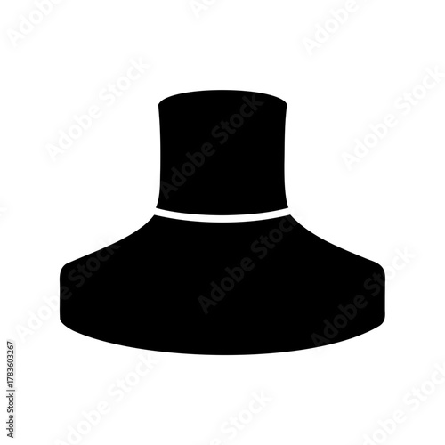 silhouette of a choker