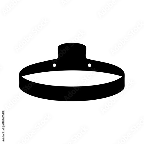 silhouette of a choker