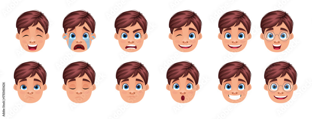 Fototapeta premium child face expression 