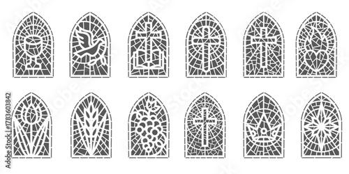 church glass windows stained mosaic catholic and christian