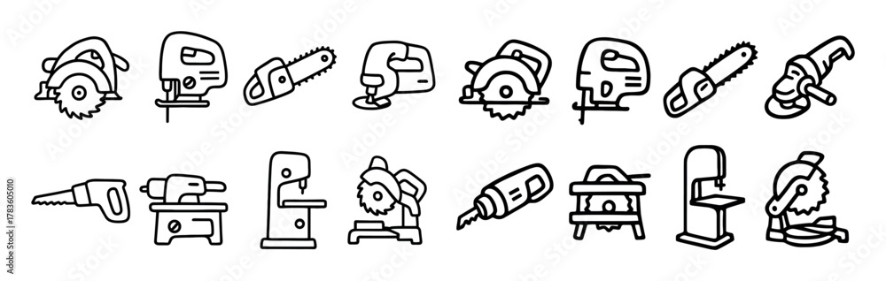 Fototapeta premium Power Tool Icons