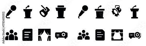 Public Speaking Icons