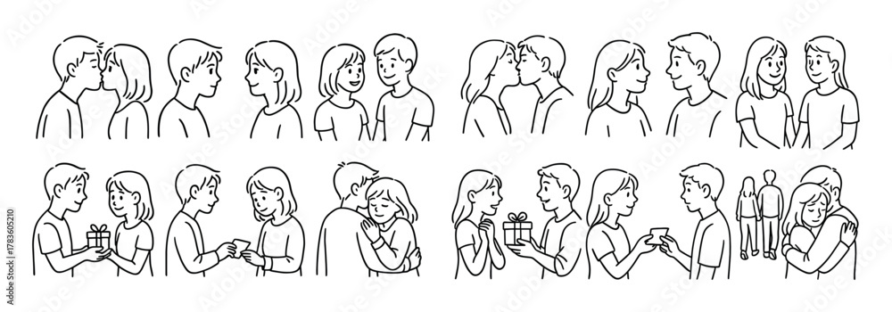 Fototapeta premium First Love Icons