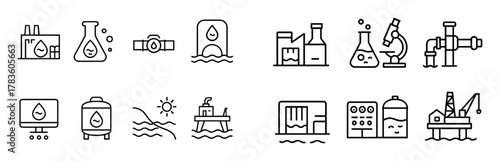 Water Desalination Icons