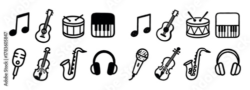 Musical Doodle Icons