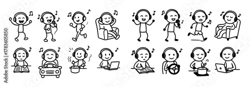 Music Listening Icons