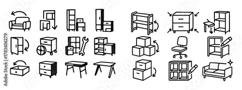 Modular Furniture Icons