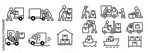 Cargo Transport Doodles