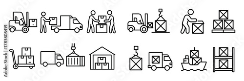 Cargo Transport Icons