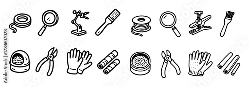 Soldering Tools Icons