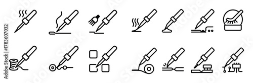Soldering Tools Icons