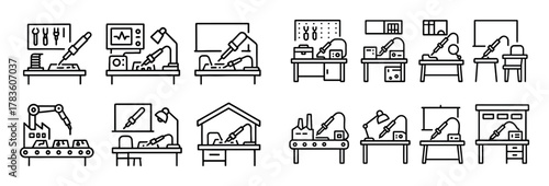 Soldering Tools Icons