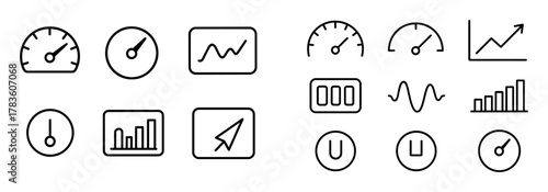 Minimalist Measuring Icons