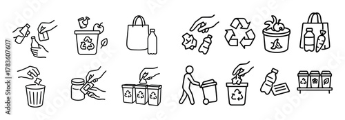 Waste Sorting Icons