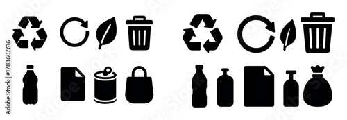 Waste Sorting Icons