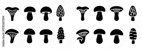 Mushroom Icon Grid