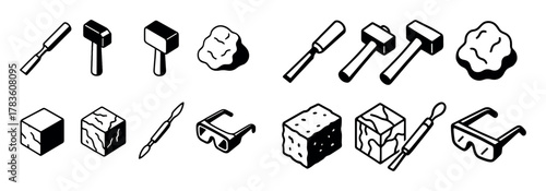 Isometric Sculptor Icons
