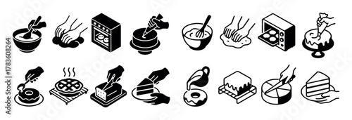 Pastry Baking Icons