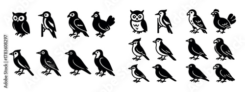 Forest Bird Icons