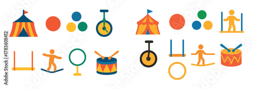 Circus Icon Grid
