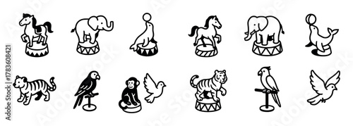 Circus Animal Icons
