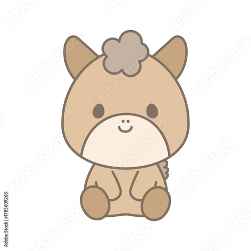 おすわり　うま