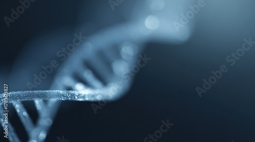 healthcare technology hologram with DNA graphics
