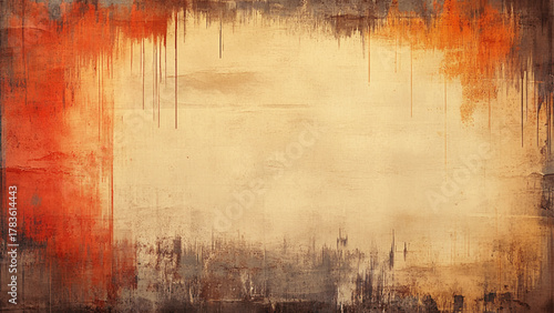 Abstract rough brown wall with space for text, can be used for background.