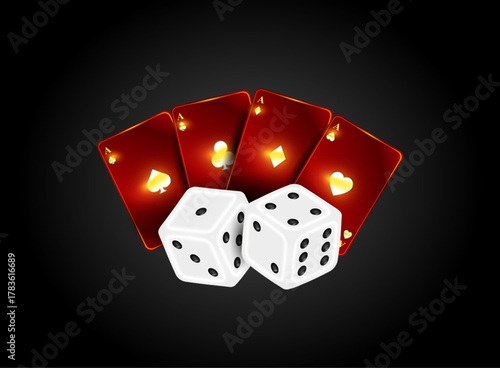 Dices graphic resourses for  casino o gambling related designs