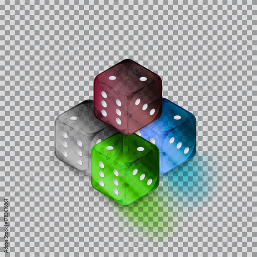 Dices graphic resourses for  casino o gambling related designs