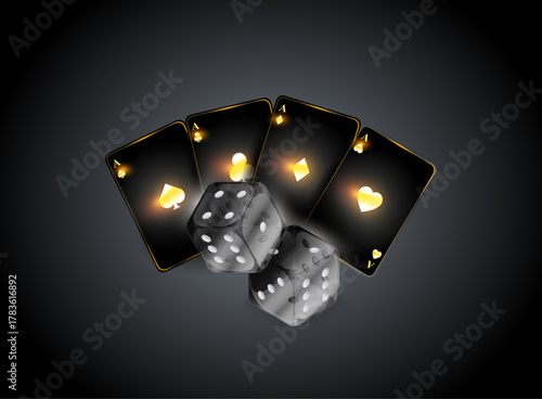Dices graphic resourses for  casino o gambling related designs