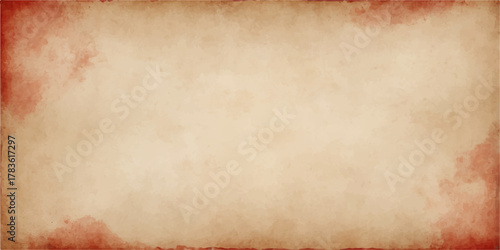 Aged parchment paper texture background with antique brown grunge and blank space