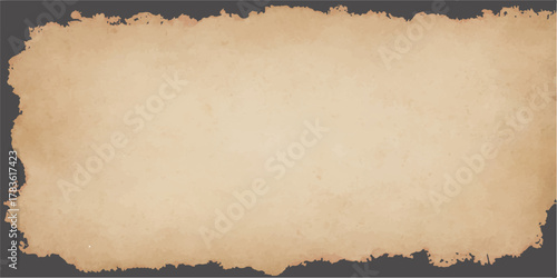 Vintage old brown paper texture background, featuring an aged, stained, and grunge parchment page backdrop