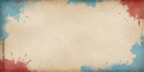 Abstract watercolor grunge background with vintage brown paper texture
