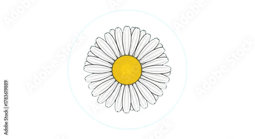 Premium Daisy Flower Logo Icon Vector SVG PNG EPS AI Download for Wellness Spa, Organic Beauty Brand, Natural Health Clinic, Minimal Floral Emblem Design