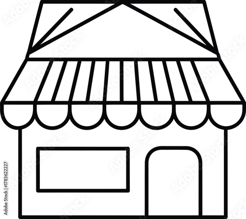 black and white house